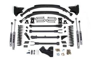 BDS Suspension - BDS 4 Inch Lift Kit w/ 4-Link | Ford F250/F350 Super Duty (2005-2007) 4WD Diesel | Rear Leaf Springs | NX2 Nitro Series - Image 2