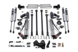BDS 4 Inch Lift Kit w/ 4-Link | FOX 2.5 Coil-Over Conversion | Ford F250/F350 Super Duty (2017-2019) 4WD Diesel | Leaf Springs | FOX 2.5 Performance Elite