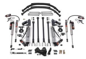 BDS Suspension - BDS 4 Inch Lift Kit w/ 4-Link | FOX 2.5 Coil-Over Conversion | Ford F250/F350 Super Duty (2017-2019) 4WD Diesel | Leaf Springs | FOX 2.5 Performance Elite - Image 2