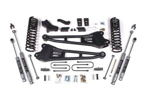 BDS 4 Inch Lift Kit w/ Radius Arm | Ram 3500 (2013-2018) 4WD Gas | NX2 Nitro Series Shocks