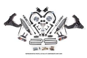 BDS 3 Inch FOX Coilover Conversion Lift Kit | Chevy Silverado/GMC Sierra 2500HD/3500HD Diesel 4WD (2011-2019) | Block Kit w/ Factory Overload | FOX 2.5 Performance Elite Rear Shocks