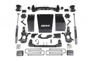 BDS Suspension - BDS 4.5 Inch Lift Kit | 2014-2018 Chevy Silverado & GMC Sierra 1500 4WD | 3" Block | NX2 Nitro | Aluminum/Stamped Steel Control Arms - Image 2