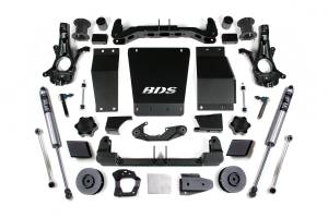 BDS 4.5 Inch Lift Kit | Chevy/GMC Suburban, Tahoe, Yukon 1500 (2015-2020) 4WD | Cast Steel Control Arms | FOX 2.0 Performance Series Shocks