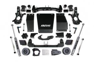 BDS Suspension - BDS 4.5 Inch Lift Kit | Chevy/GMC Suburban, Tahoe, Yukon 1500 (2015-2020) 4WD | Aluminum / Stamped Steel Control Arms | NX2 Nitro Series Shocks - Image 2