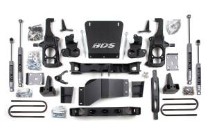 BDS Suspension - BDS 6.5 Inch Lift Kit | 2011-2019 Chevy Silverado/GMC Sierra 2500HD/3500 | 5" Rear Block Kit w/ Overload | NX2 Nitro Series - Image 2