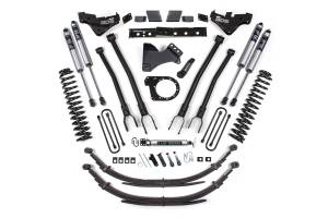 BDS Suspension - BDS 7 Inch Lift Kit w/ 4-Link | Ford F250/F350 Super Duty (2023-2026) 4WD Diesel | Leaf Springs | FOX 2.0 Performance Series - Image 2