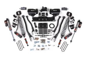BDS Suspension - BDS 4 Inch 4-Link Lift Kit | FOX 2.5 Coil-Over Conversion Performance Elite | Ram 3500 Diesel 4WD (2019-2024) | 2in Block w/o Overload | FOX 2.0 Hydro Bump Stop | 6-Bolt - Image 2