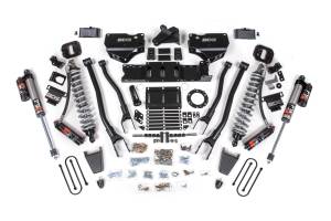 BDS 4 Inch 4-Link Lift Kit | FOX 2.5 Coil-Over Conversion Performance Elite | Ram 3500 Diesel 4WD (2019-2024) | 2in Block w/ Overload | Rubber Bump Stop | 6-Bolt