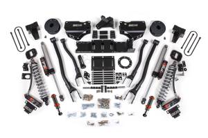BDS Suspension - BDS 6 Inch 4-Link Lift Kit w/ FOX 2.5 Performance Elite Coil-Over | Ram 3500 4WD Diesel (2019-2024) | 5in Block w/ Overload | FOX 2.0 Hydro Bump Stop | 6-Bolt - Image 2