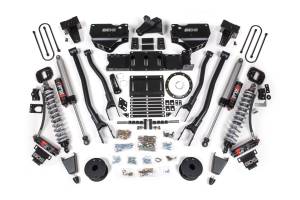 BDS 6 Inch 4-Link Lift Kit w/ FOX 2.5 Performance Elite Coil-Over | Ram 3500 4WD Diesel (2019-2024) | 5in Block w/ Overload | Rubber Bump Stop | 8-Bolt