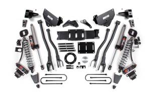 BDS 6 Inch 4-Link Lift Kit | FOX 2.5 Performance Elite Coil-Over Conversion | Ram 3500 4WD Diesel (2013-2018) | Rubber Bump Stop | 8-Bolt