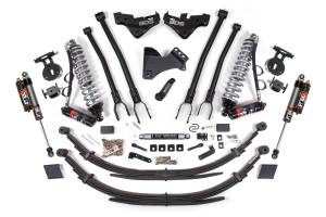 BDS Suspension - BDS 5 Inch Lift Kit w/ 4-Link | FOX 2.5 Performance Elite Coil-Over | Ford F250/F350 Super Duty (2023-2026) 4WD Diesel | 3" Block w/ Overload | FOX 2.5 Performance Series Rear - Image 2