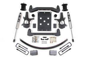 BDS Suspension - BDS 6 Inch Lift Kit | Chevy Silverado & GMC Sierra 1500 2WD (2007-2013) | Block Kit & Add-A-Leaf | FOX 2.0 Performance Series - Image 2