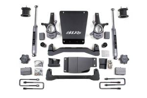 BDS 4.5 Inch Lift Kit | 2007-2013 Chevy Silverado / GMC Sierra 1500 4WD | Leaf Springs w/ NX2 Nitro Series Shocks