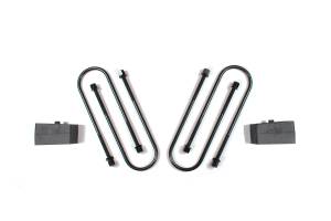 2 Inch Rear Block Lift Kit w/ 4in U-Bolts | 2013-2018 Ram 3500 4WD | Zone Offroad