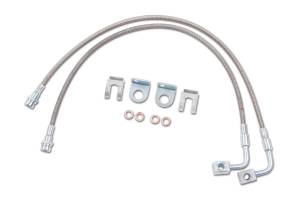 Front Brake Lines | Fits 4-6" Lift | 2007-2018 Jeep Wrangler JK | Zone Offroad