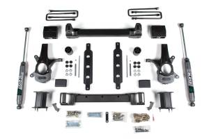 6.5 Inch Lift Kit | Chevy Silverado & GMC Sierra 1500 (2014-2018) 2WD | Aluminum/Stamped Steel Arms | Strut Spacer & FOX Adventure Rear | Zone Offroad