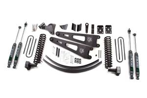 6 Inch Radius Arm Lift Kit | Ford F-250/F-350 Super Duty (2008-2010) 4WD Diesel | Block Kit Without Factory Overload | Nitro Series Shocks | Zone Offroad