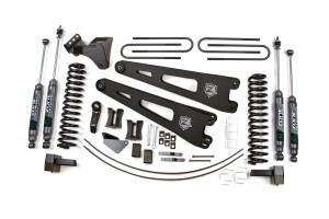 6 Inch Lift Kit w/ Radius Arm | Ford F250/F350 Super Duty (2005-2007) 4WD Gas | Nitro Series Shocks | Zone Offroad