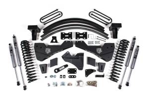 8 Inch Lift Kit | Ford F250/F350 Super Duty (2011-2016) 4WD Diesel | Block Kit With Factory Overload | FOX 2.0 Adventure Series | Zone Offroad